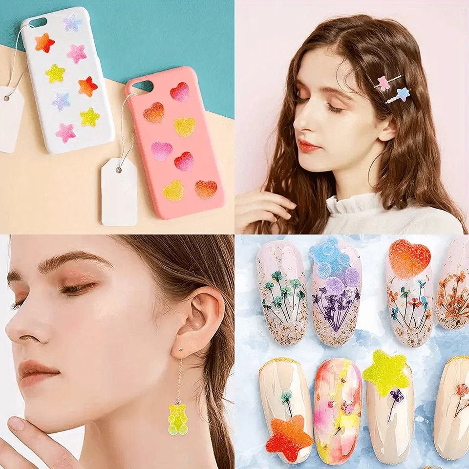 50 Charmes Bonbon Assortis | Perles Plates en Résine Gélifiée Souple - DIY, Coques Téléphone, Nail Art KAWAHIP - RukaCraft