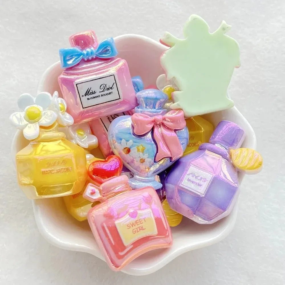 6 Bouteilles de Parfum en Résine | Série Cartoon, Thème Musical - DIY Bijoux, Décoration KAWAHIP - RukaCraft