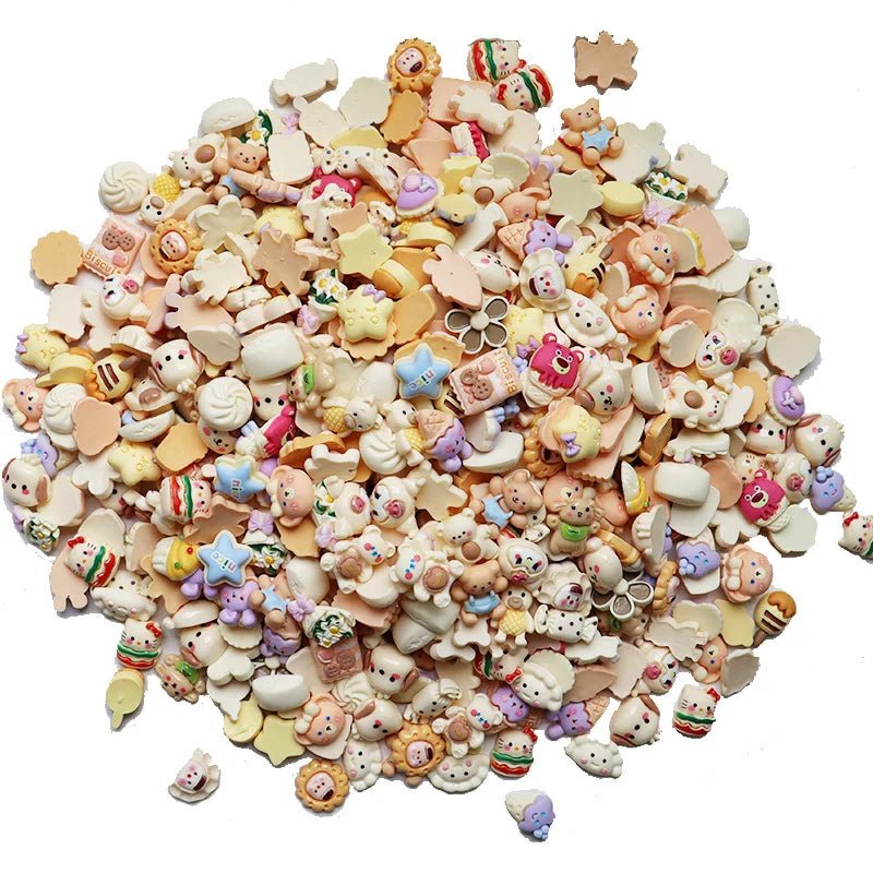 Accessoires en Résine DIY KAWAHIP | Décoration Mobile Créative - Lot de 50 Pièces Cartoon Pastel - RukaCraft