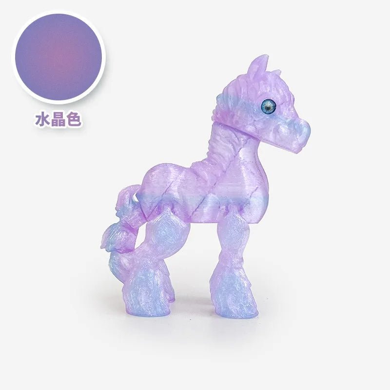 Cheval Articulé Miniature | Jouet Anti - Stress & Décoration Bureau - Impression 3D PLA - RukaCraft