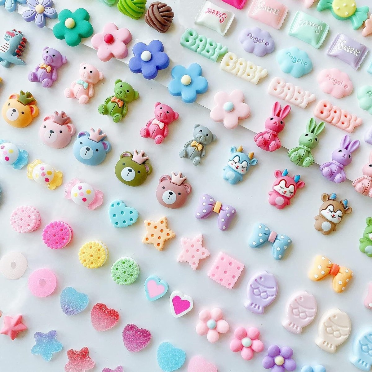 Simulation Food Resin DIY Kit - Charms for Phone Case | 30 - 50 Candy Colors - RukaCraft