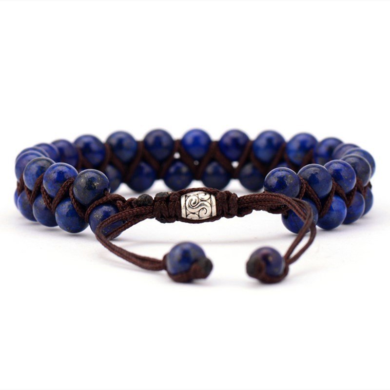 🌟 Woven Natural Stone Bracelet — Earth's Embrace, Handcrafted Harmony 🌟 - RukaCraft