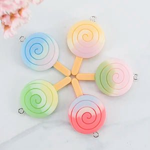 12/24 Pièces Macarons en Résine Kawaii | Cabochons Plats Miniatures pour DIY Bijoux, Décoration Téléphone - KAWAHIP - RukaCraft