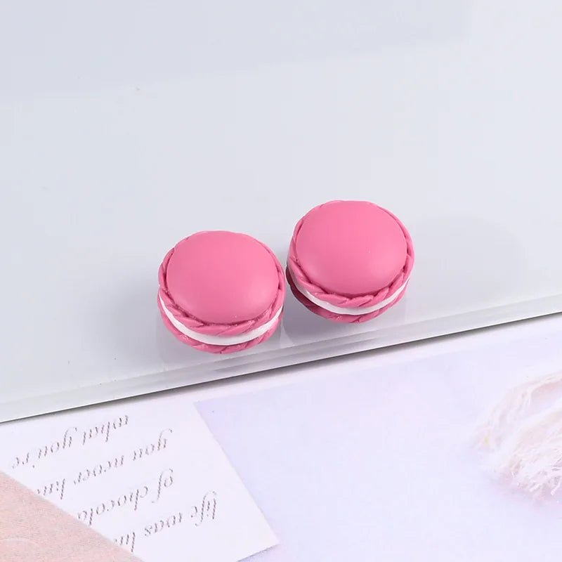 12/24 Pièces Macarons en Résine Kawaii | Cabochons Plats Miniatures pour DIY Bijoux, Décoration Téléphone - KAWAHIP - RukaCraft