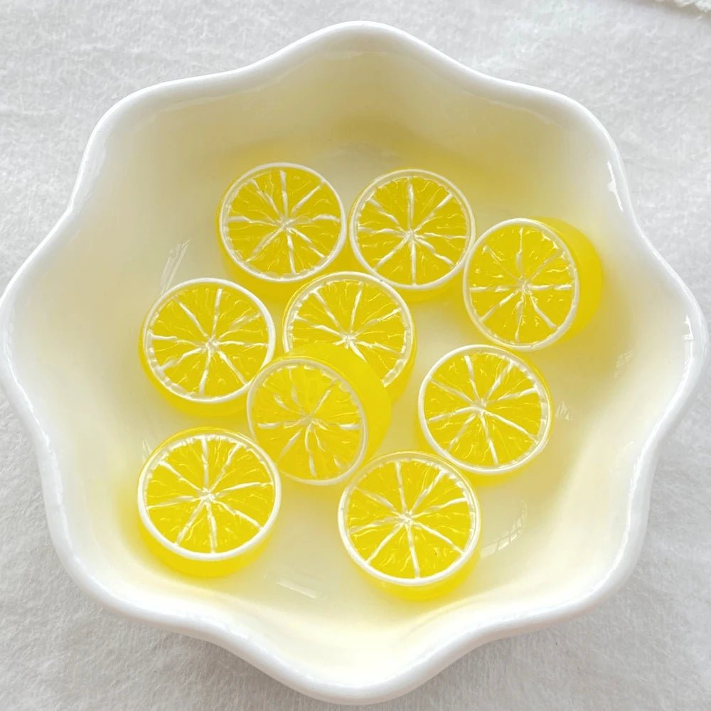 20pcs Accessoires en Résine Thème fruits | Fruits, Kiwi, Citron - DIY, Décoration, Cadeau Écologique KAWAHIP - RukaCraft