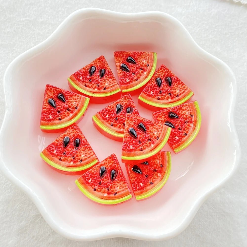 20pcs Accessoires en Résine Thème fruits | Fruits, Kiwi, Citron - DIY, Décoration, Cadeau Écologique KAWAHIP - RukaCraft