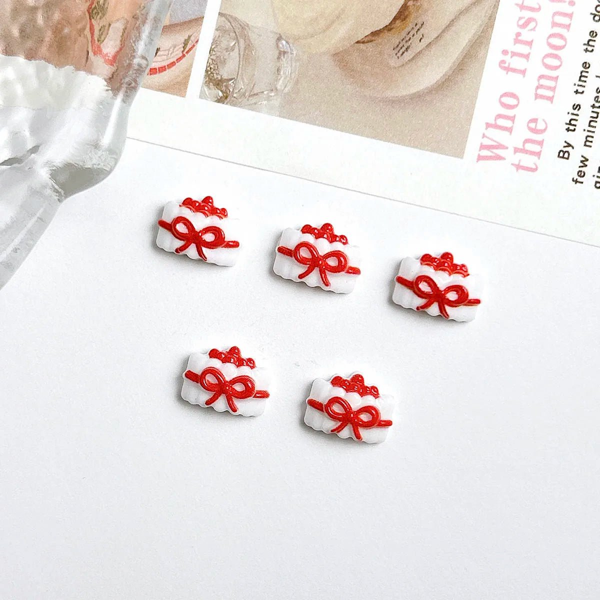 30 Charms pour Ongles Desserts 3D en Résine | Glace, Gâteau, Bonbon, Nœud - DIY Nail Art KAWAHIP - RukaCraft