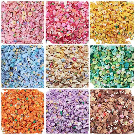 Accessoires en Résine DIY KAWAHIP | Décoration Mobile Créative - Lot de 50 Pièces Cartoon Pastel - RukaCraft