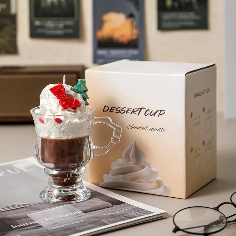 Bougie Aromathérapie en Forme de Tasse de Café | Parfum Café Crémeux - Cadeau Créatif & Décoration Maison - RukaCraft