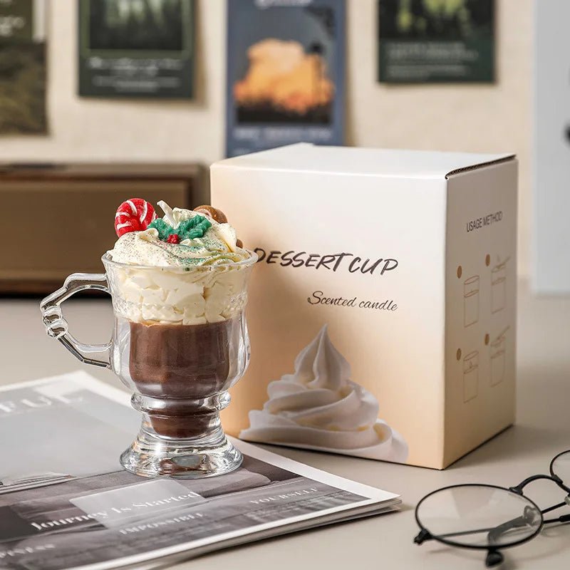 Bougie Aromathérapie en Forme de Tasse de Café | Parfum Café Crémeux - Cadeau Créatif & Décoration Maison - RukaCraft