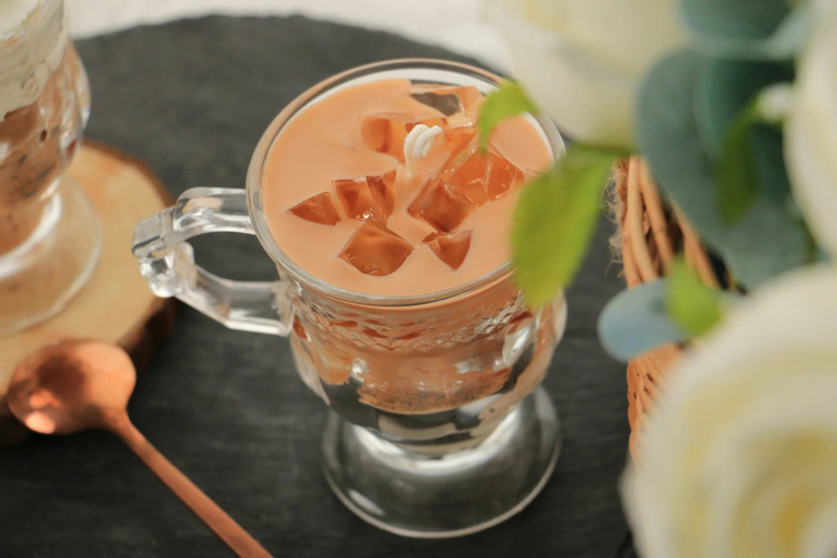 Bougie Aromathérapie en Forme de Tasse de Café | Parfum Café Crémeux - Cadeau Créatif & Décoration Maison - RukaCraft