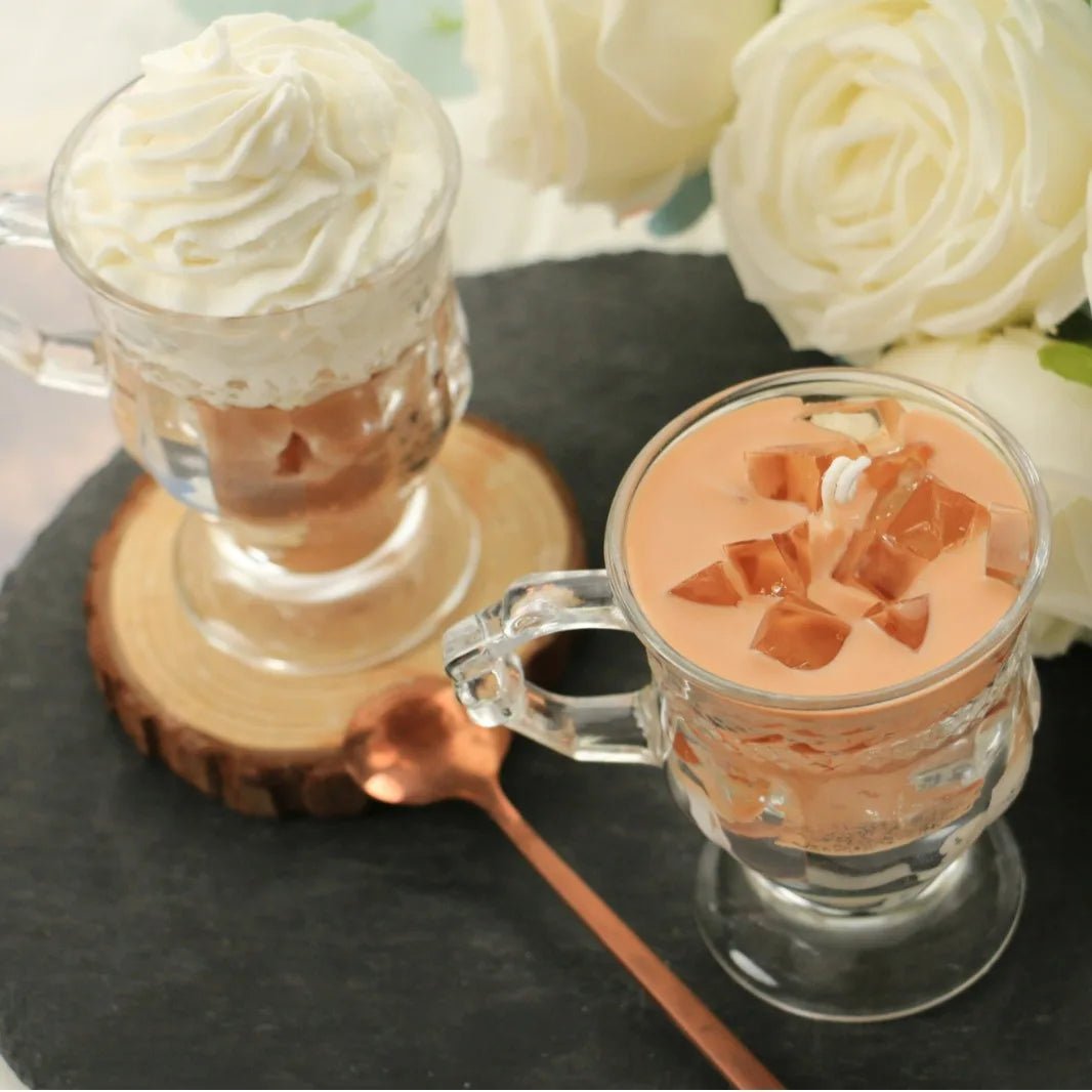 Bougie Aromathérapie en Forme de Tasse de Café | Parfum Café Crémeux - Cadeau Créatif & Décoration Maison - RukaCraft