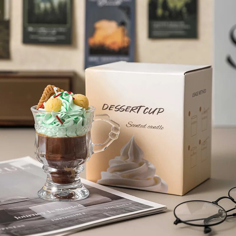 Bougie Aromathérapie en Forme de Tasse de Café | Parfum Café Crémeux - Cadeau Créatif & Décoration Maison - RukaCraft