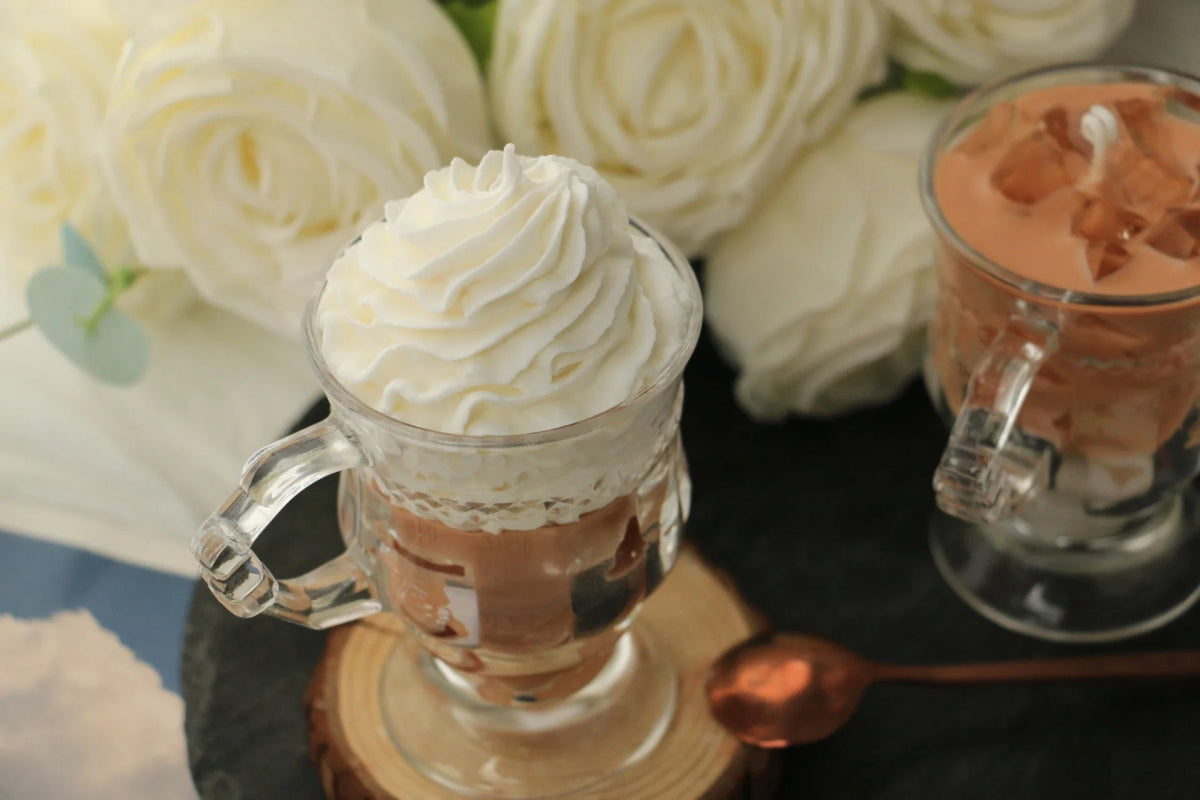 Bougie Aromathérapie en Forme de Tasse de Café | Parfum Café Crémeux - Cadeau Créatif & Décoration Maison - RukaCraft