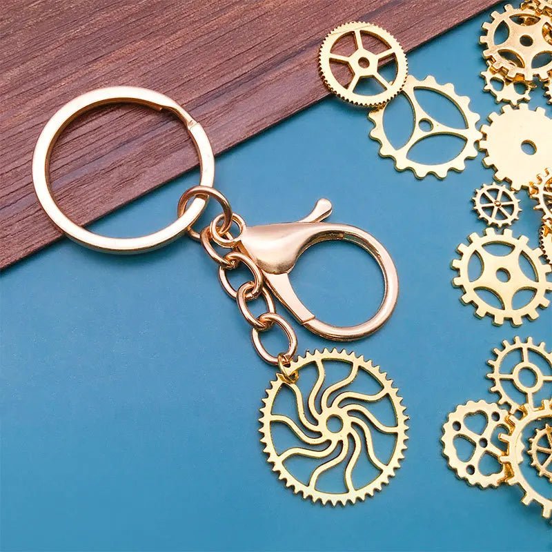 Breloques Engrenages Steampunk en Alliage de Zinc | 50g Mélange de Couleurs & Tailles pour DIY Bijoux - KAWAHIP - RukaCraft