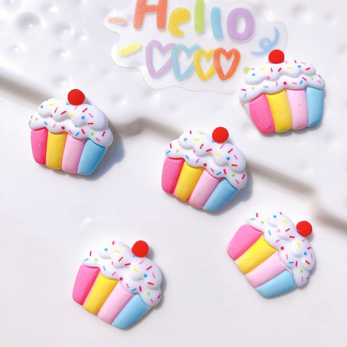 Charms diy - Fashionable And Simple Cream Gel Phone Case Decorative Accessory - RukaCraft