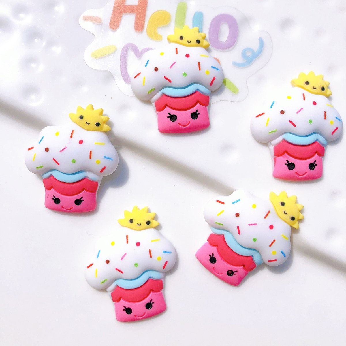 Charms diy - Fashionable And Simple Cream Gel Phone Case Decorative Accessory - RukaCraft