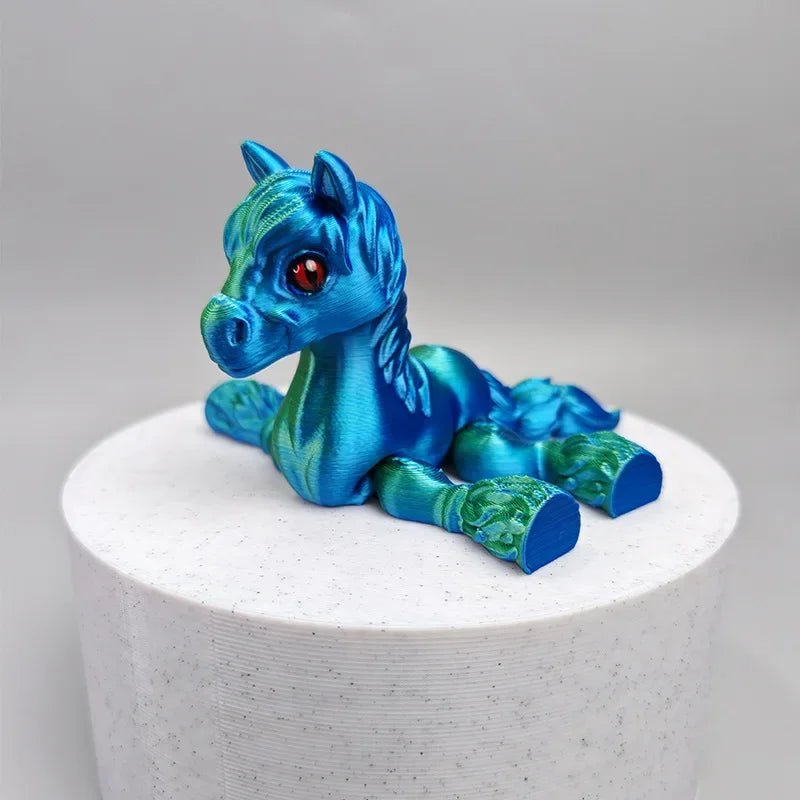 Cheval Articulé Miniature | Jouet Anti - Stress & Décoration Bureau - Impression 3D PLA - RukaCraft