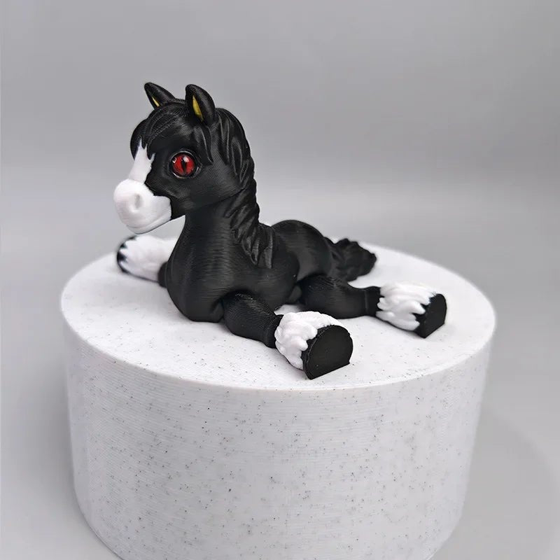 Cheval Articulé Miniature | Jouet Anti - Stress & Décoration Bureau - Impression 3D PLA - RukaCraft