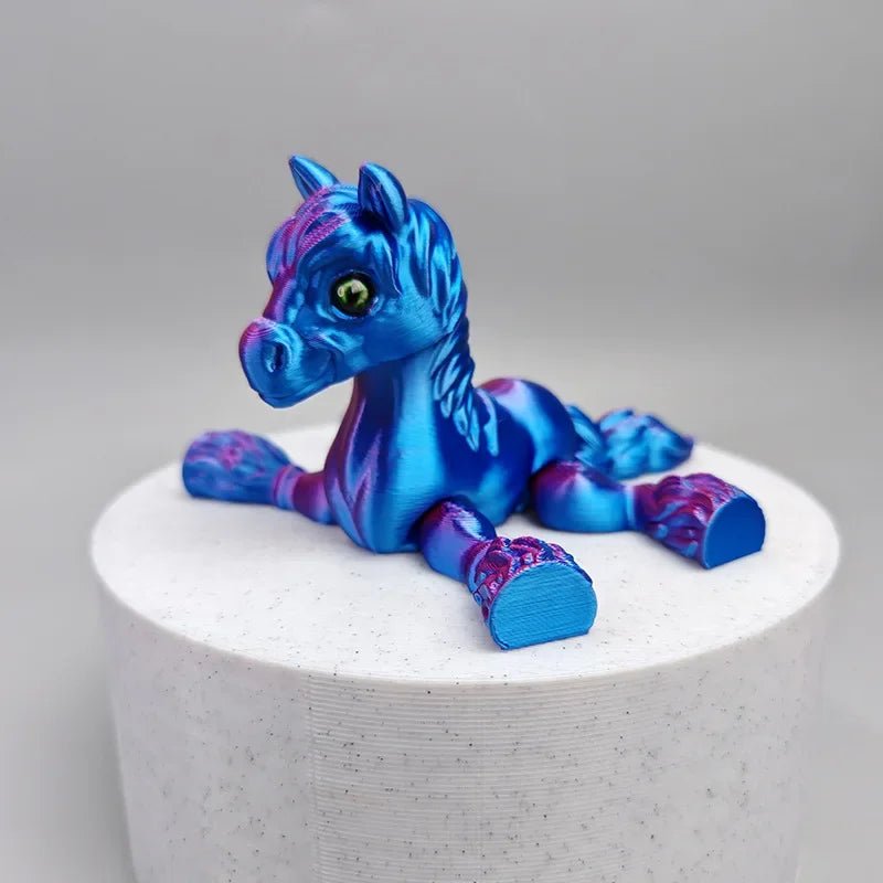 Cheval Articulé Miniature | Jouet Anti - Stress & Décoration Bureau - Impression 3D PLA - RukaCraft