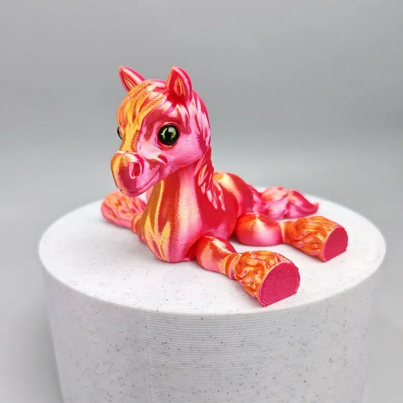 Cheval Articulé Miniature | Jouet Anti - Stress & Décoration Bureau - Impression 3D PLA - RukaCraft