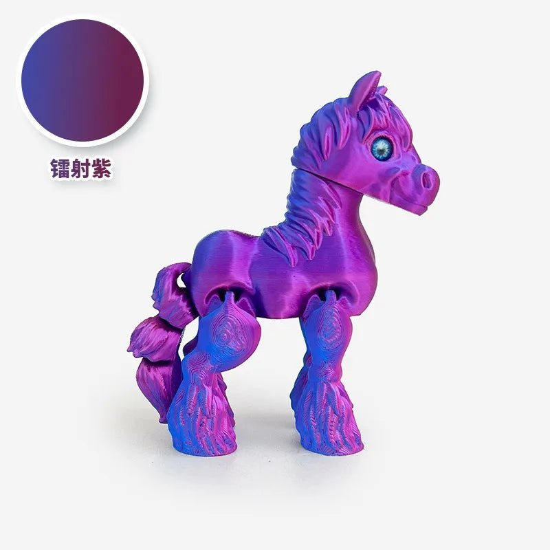 Cheval Articulé Miniature | Jouet Anti - Stress & Décoration Bureau - Impression 3D PLA - RukaCraft