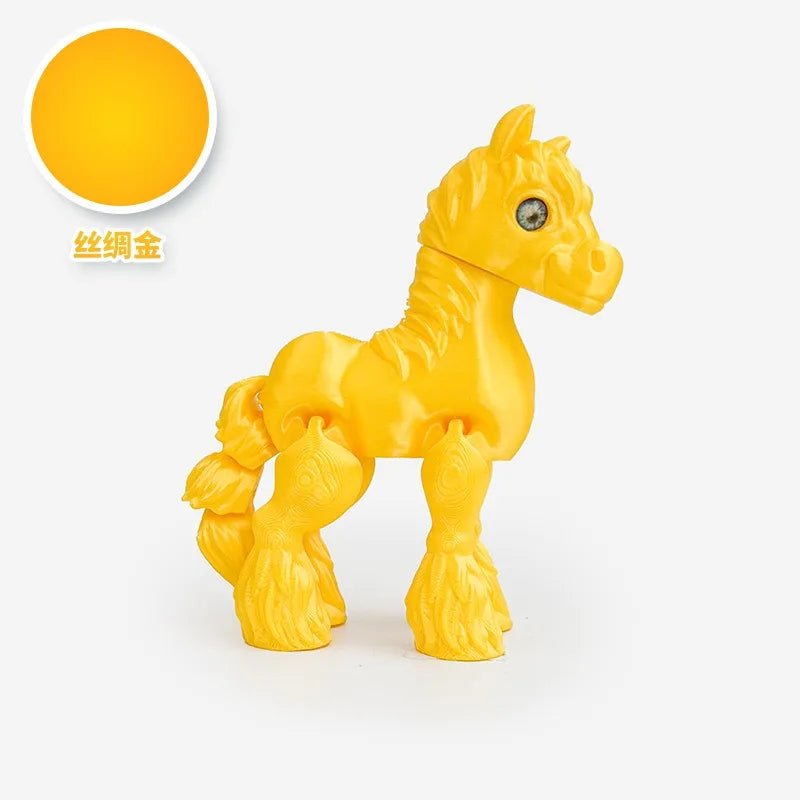 Cheval Articulé Miniature | Jouet Anti - Stress & Décoration Bureau - Impression 3D PLA - RukaCraft