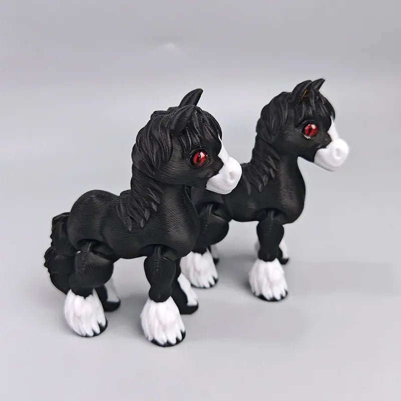 Cheval Articulé Miniature | Jouet Anti - Stress & Décoration Bureau - Impression 3D PLA - RukaCraft