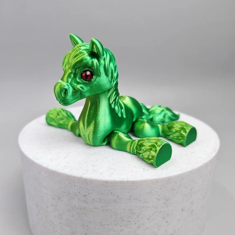 Cheval Articulé Miniature | Jouet Anti - Stress & Décoration Bureau - Impression 3D PLA - RukaCraft