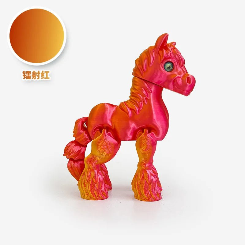 Cheval Articulé Miniature | Jouet Anti - Stress & Décoration Bureau - Impression 3D PLA - RukaCraft