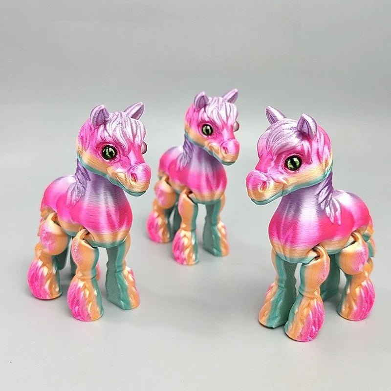 Cheval Articulé Miniature | Jouet Anti - Stress & Décoration Bureau - Impression 3D PLA - RukaCraft