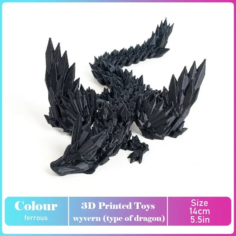 Dinosaure Articulé Modèle 3D | Jouet Créatif et Ornement de Bureau Mobile - Cadeau Enfant - RukaCraft
