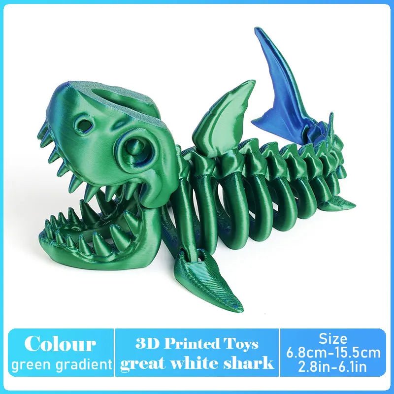 Dinosaure Articulé Modèle 3D | Jouet Créatif et Ornement de Bureau Mobile - Cadeau Enfant - RukaCraft