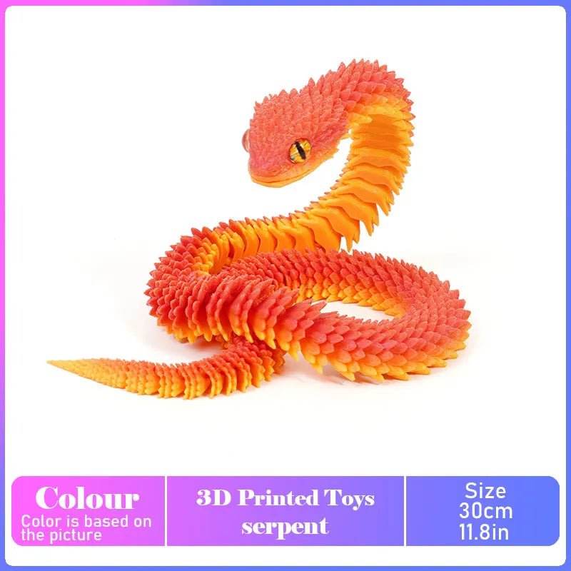 Dinosaure Articulé Modèle 3D | Jouet Créatif et Ornement de Bureau Mobile - Cadeau Enfant - RukaCraft
