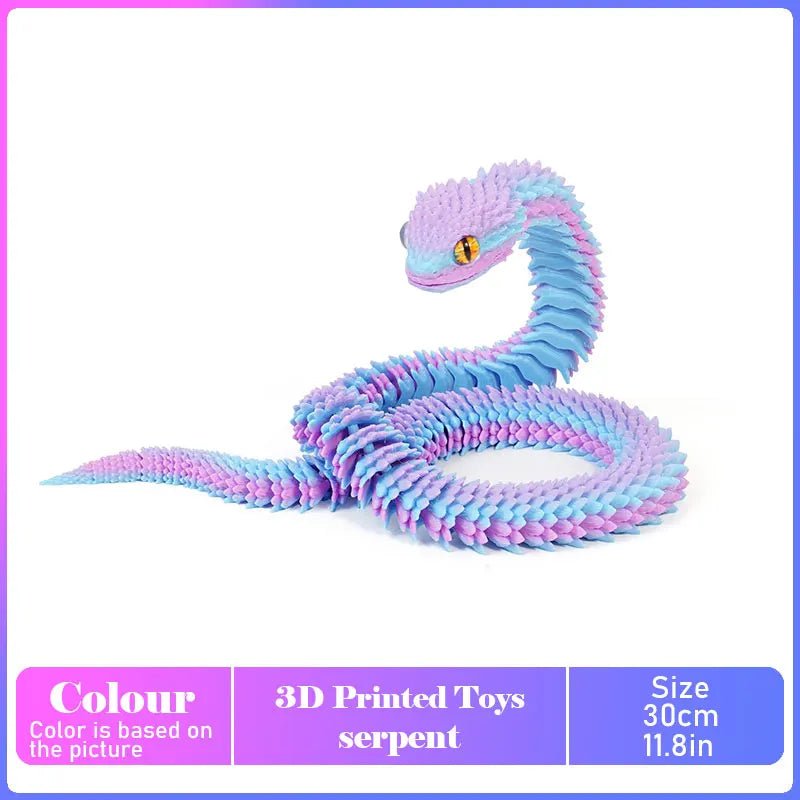 Dinosaure Articulé Modèle 3D | Jouet Créatif et Ornement de Bureau Mobile - Cadeau Enfant - RukaCraft