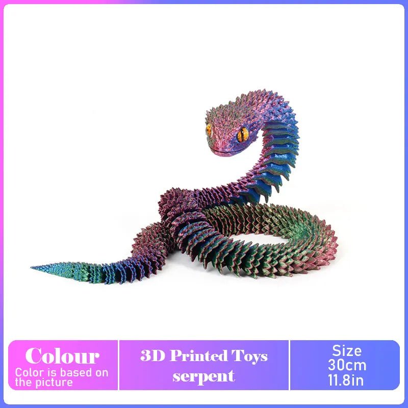Dinosaure Articulé Modèle 3D | Jouet Créatif et Ornement de Bureau Mobile - Cadeau Enfant - RukaCraft
