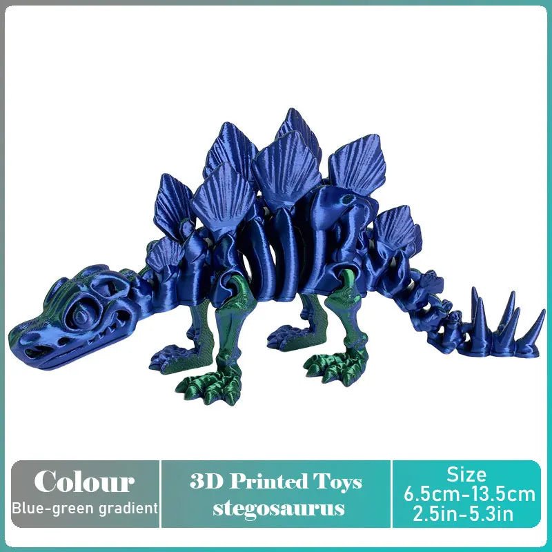 Dinosaure Articulé Modèle 3D | Jouet Créatif et Ornement de Bureau Mobile - Cadeau Enfant - RukaCraft