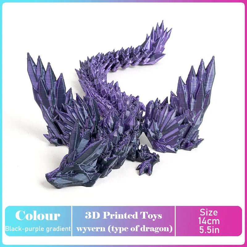 Dinosaure Articulé Modèle 3D | Jouet Créatif et Ornement de Bureau Mobile - Cadeau Enfant - RukaCraft