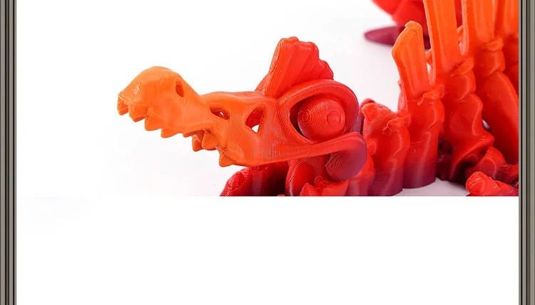 Dinosaure Articulé Modèle 3D | Jouet Créatif et Ornement de Bureau Mobile - Cadeau Enfant - RukaCraft