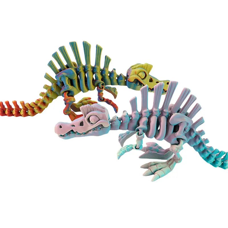 Dinosaure Articulé Modèle 3D | Jouet Créatif et Ornement de Bureau Mobile - Cadeau Enfant - RukaCraft