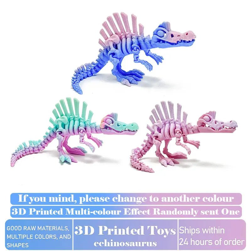Dinosaure Articulé Modèle 3D | Jouet Créatif et Ornement de Bureau Mobile - Cadeau Enfant - RukaCraft