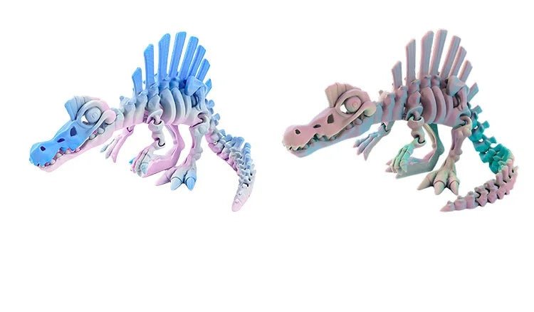 Dinosaure Articulé Modèle 3D | Jouet Créatif et Ornement de Bureau Mobile - Cadeau Enfant - RukaCraft
