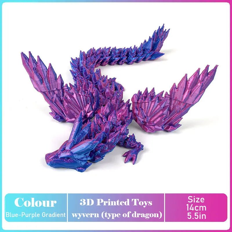 Dinosaure Articulé Modèle 3D | Jouet Créatif et Ornement de Bureau Mobile - Cadeau Enfant - RukaCraft