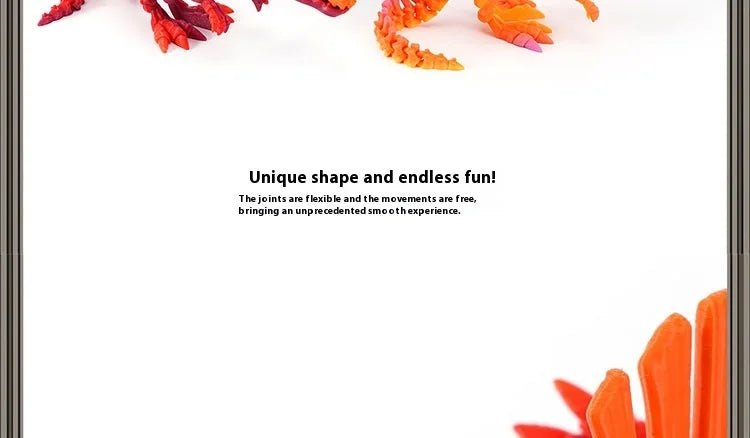 Dinosaure Articulé Modèle 3D | Jouet Créatif et Ornement de Bureau Mobile - Cadeau Enfant - RukaCraft