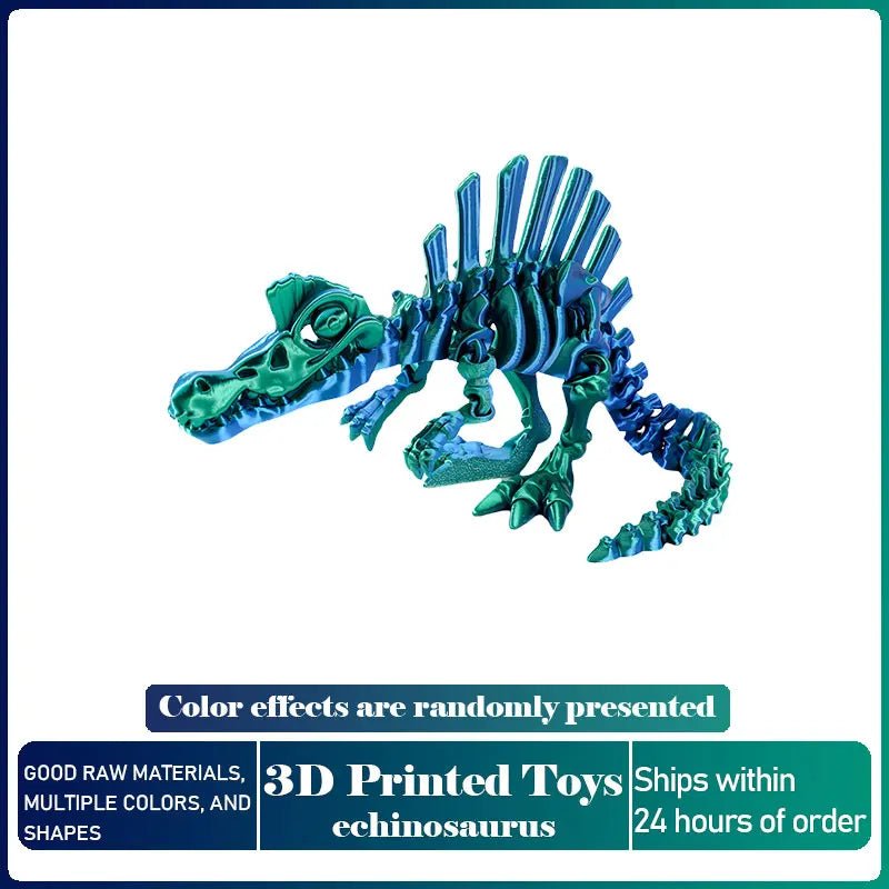Dinosaure Articulé Modèle 3D | Jouet Créatif et Ornement de Bureau Mobile - Cadeau Enfant - RukaCraft