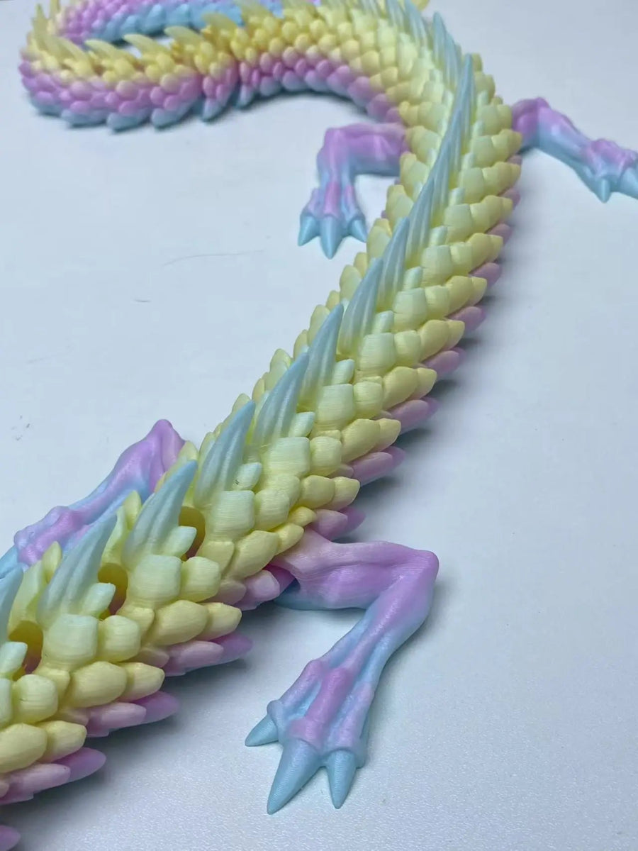 Dragon Articulé 3D Nautique | Jouet Créatif et Décoration de Bureau - Modèle Collection - RukaCraft