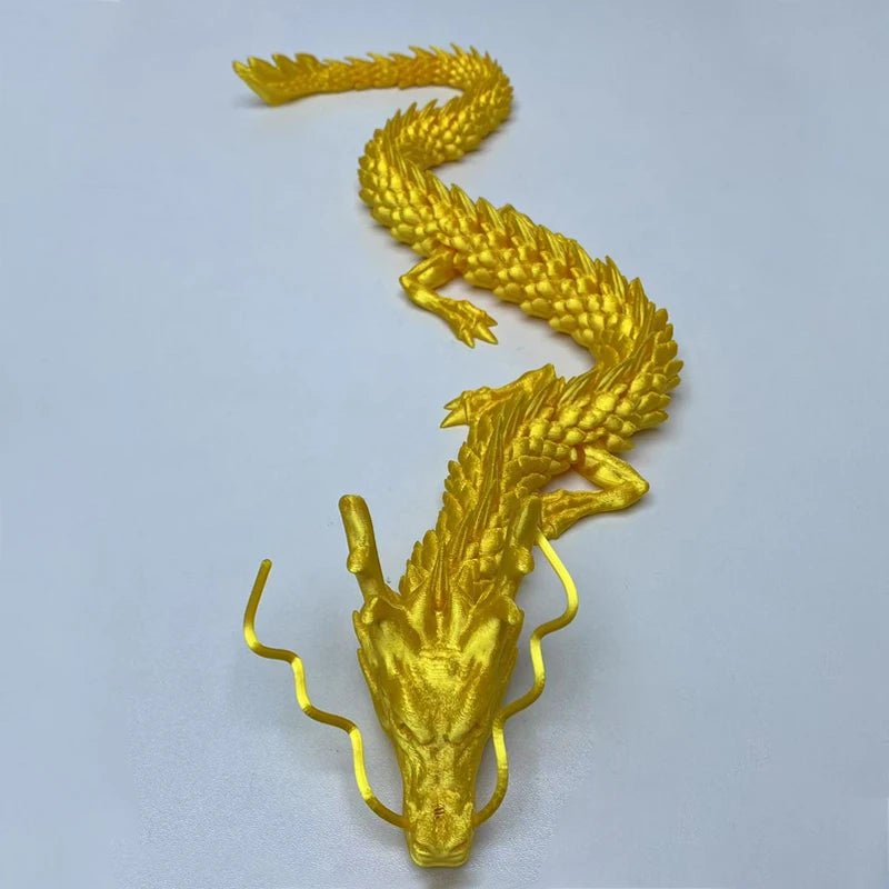 Dragon Articulé 3D Nautique | Jouet Créatif et Décoration de Bureau - Modèle Collection - RukaCraft