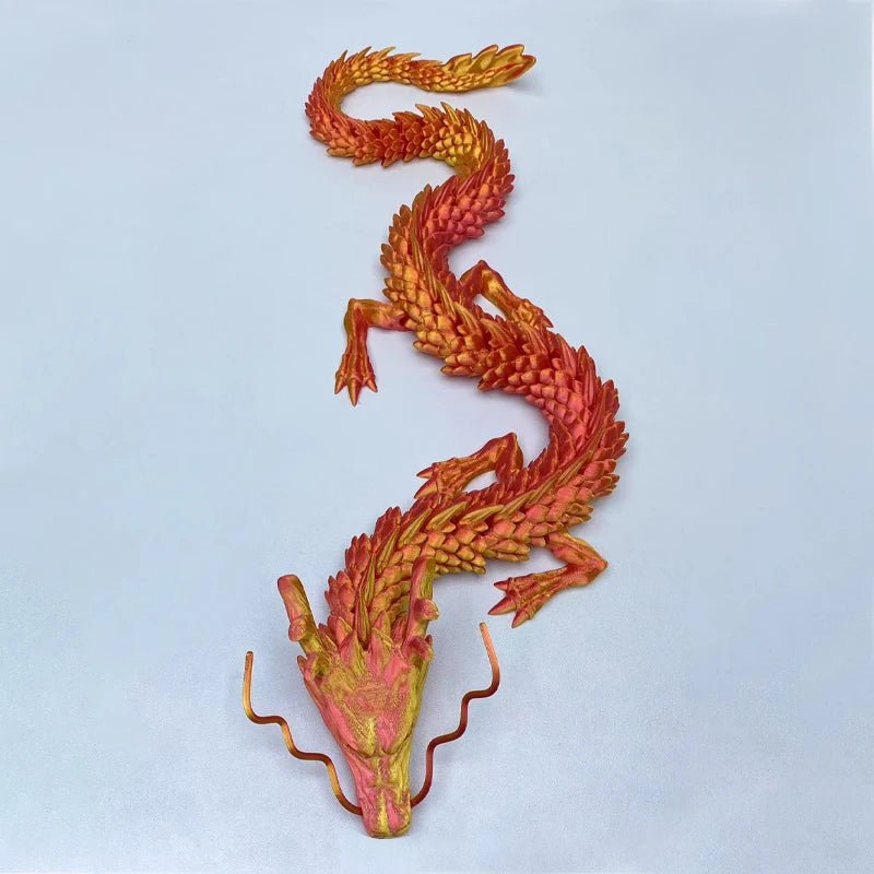 Dragon Articulé 3D Nautique | Jouet Créatif et Décoration de Bureau - Modèle Collection - RukaCraft