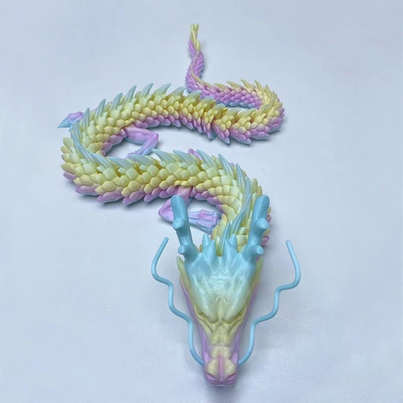 Dragon Articulé 3D Nautique | Jouet Créatif et Décoration de Bureau - Modèle Collection - RukaCraft