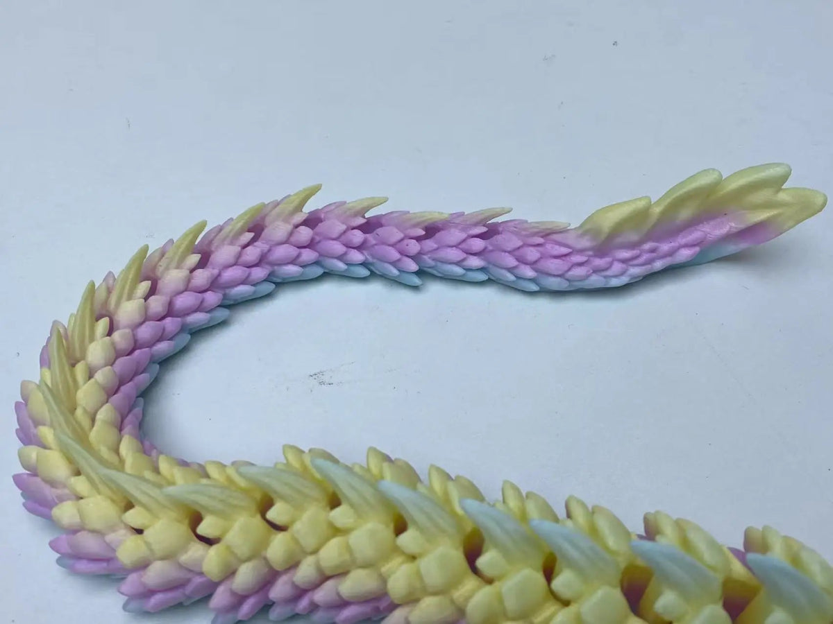 Dragon Articulé 3D Nautique | Jouet Créatif et Décoration de Bureau - Modèle Collection - RukaCraft